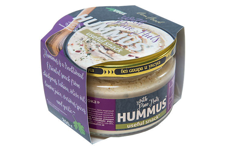 Хумус «Полезные продукты» с кедровыми орешками, 200 г
