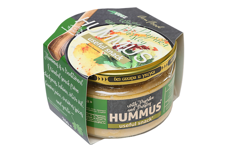 Хумус «Полезные продукты» с паприкой и петрушкой, 200 г Хумус «Полезные продукты» с паприкой и петрушкой, 200 г