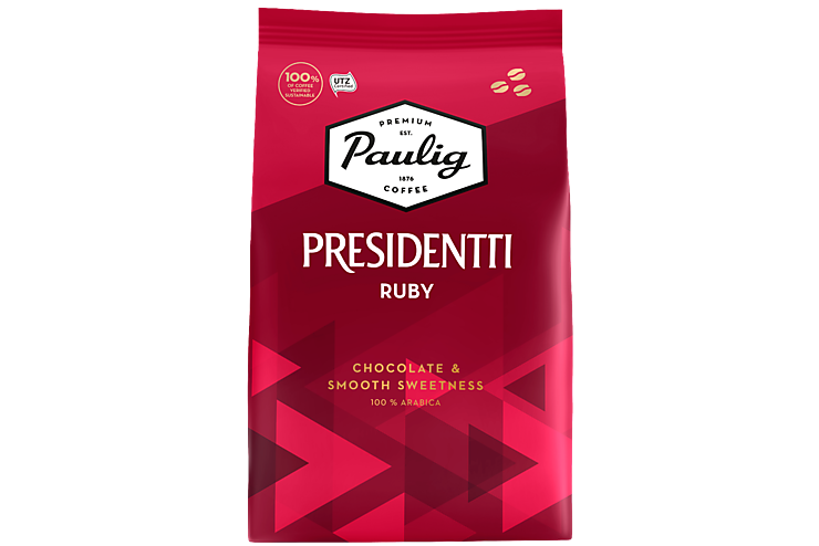 Кофе «Paulig Presidentti» Ruby, в зернах, 1 кг Кофе «Paulig Presidentti» Ruby, в зернах, 1 кг