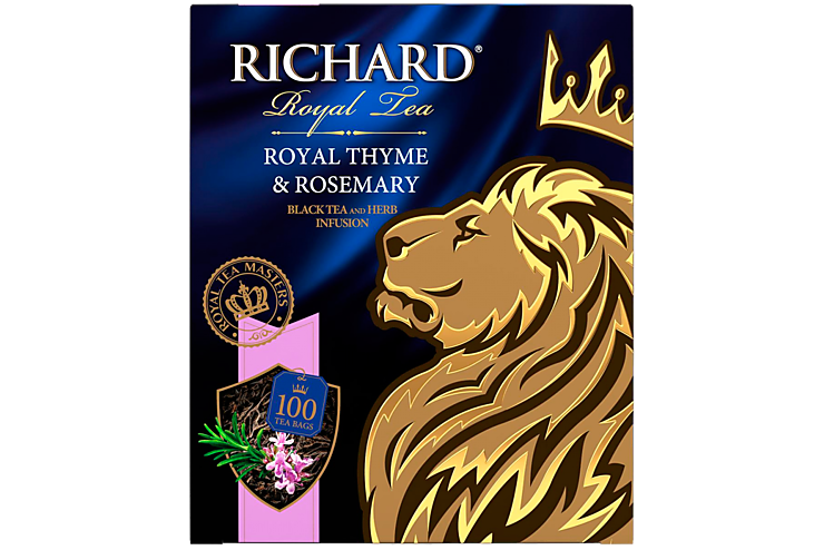 Чай черный «Richard» Royal Thyme & Rosemary, 100 пакетиков
