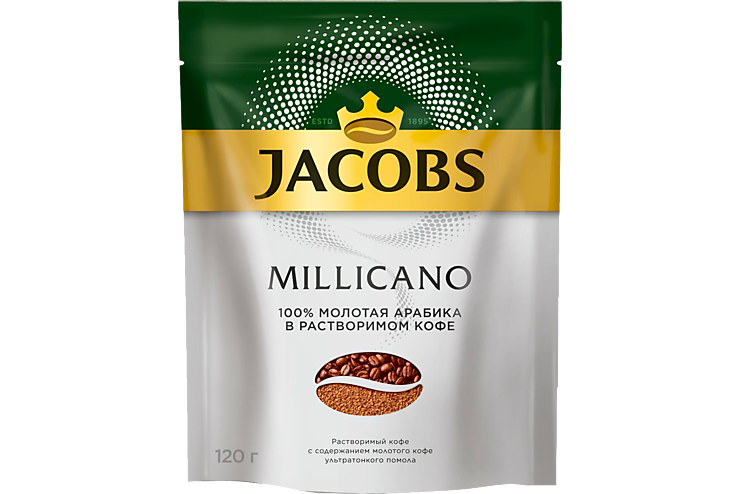 Кофе «Jacobs Monarсh» Millicano, молотый в растворимом, 120 г