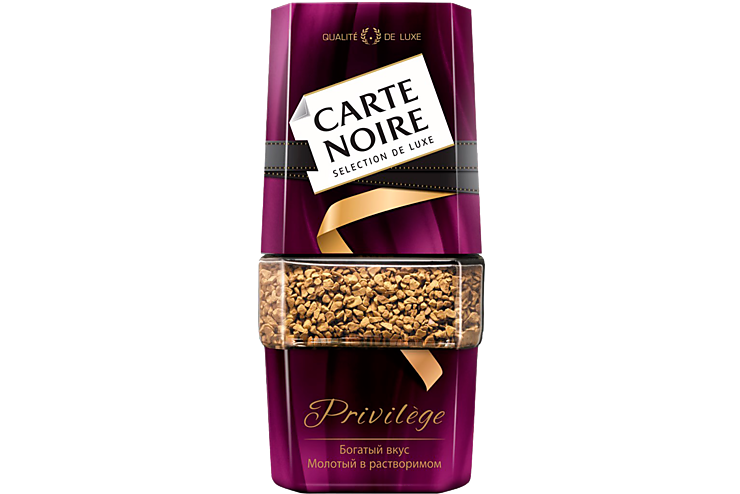 Кофе «Carte Noire» Privilege, молотый в растворимом, 95 г