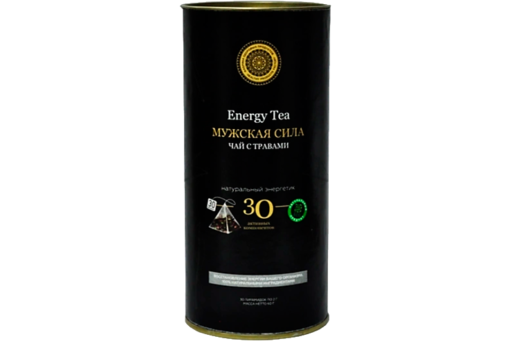 Чай черный «Фабрика здоровых продуктов» Мужская сила, 30 пирамидок