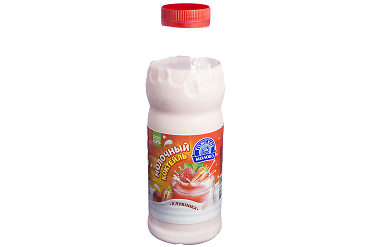 Коктейль молочный 2.5% «Томское молоко» Клубничный, 500 г