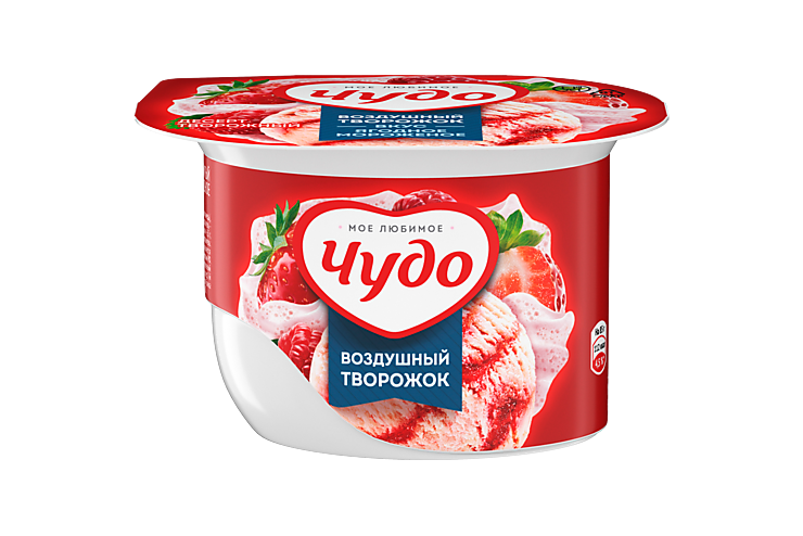 Десерт творожно-йогуртный 5.8% «Чудо» Ягодное мороженое, 85 г