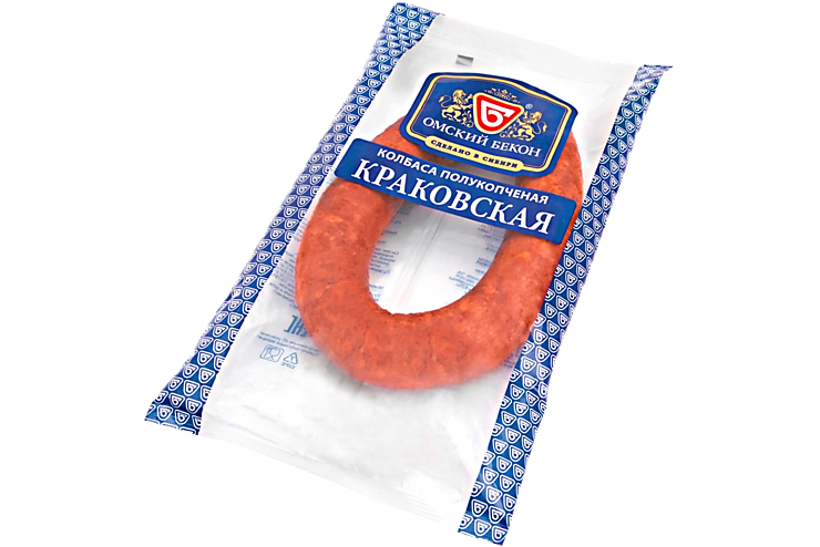 Колбаса «Омский бекон» Краковская, 0,3 - 0,5 кг