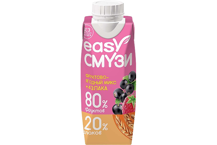 Напиток «Easy Смузи» фруктово-ягодный микс, 250 мл