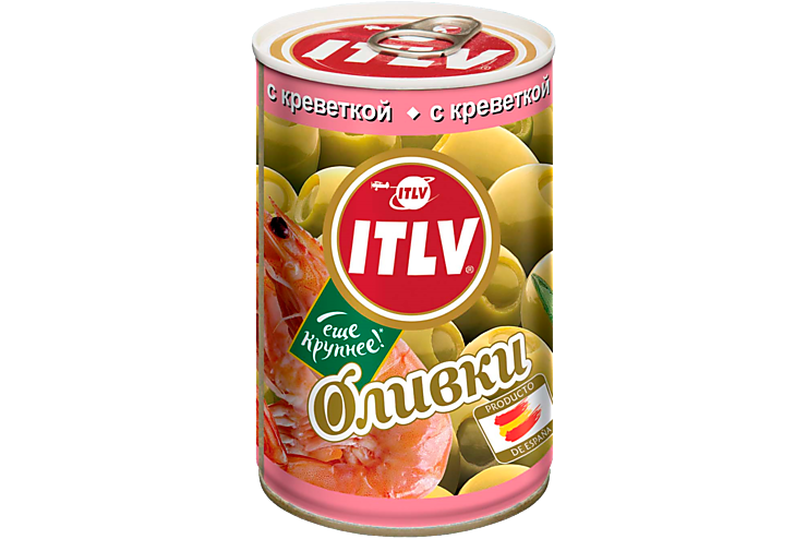 Оливки «ITLV» с креветками, 314 мл