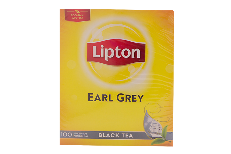 Чай черный «Lipton» Эрел Грей, 100 пакетиков