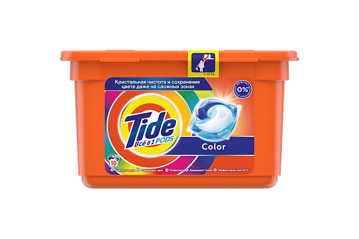 Капсулы для стирки «Tide» Color, 10 шт, 228 г