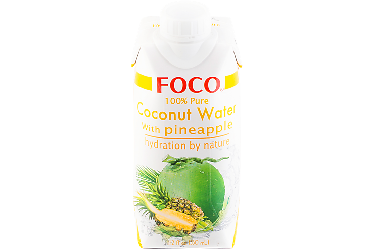 Кокосовая вода «FOCO» с соком ананаса, 330 мл