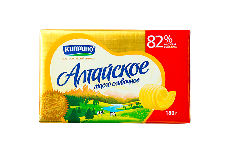Масло сливочное 82% «Киприно» Алтайское, 150 г