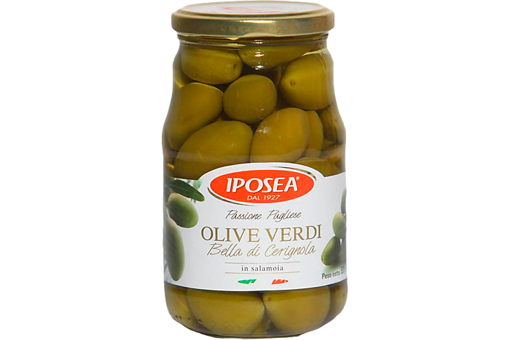 Оливки «IPOSEA» Белла Чериньола, 530 г