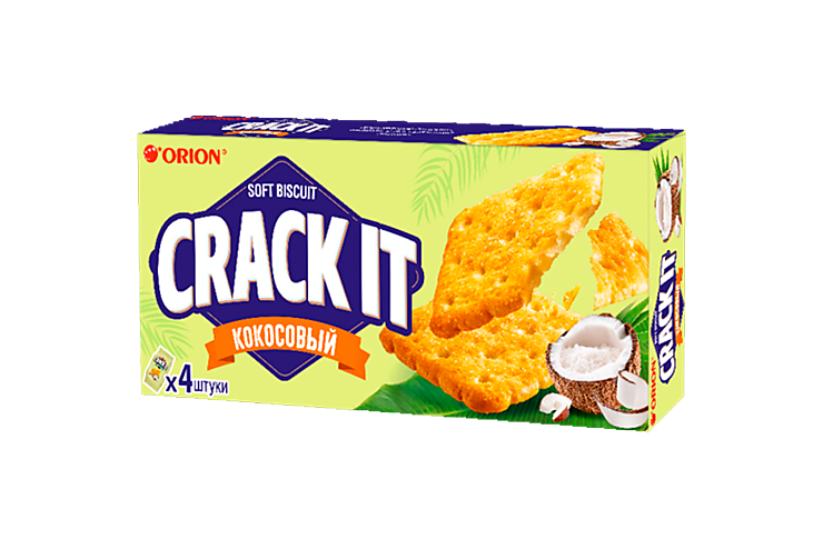 Печенье «CRACK IT» Кокосовое, затяжное, 72 г