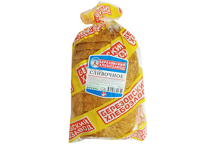 Хлебобулочное издели «Березовский хлебозавод» Сливочное, с кунжутом, 400 г