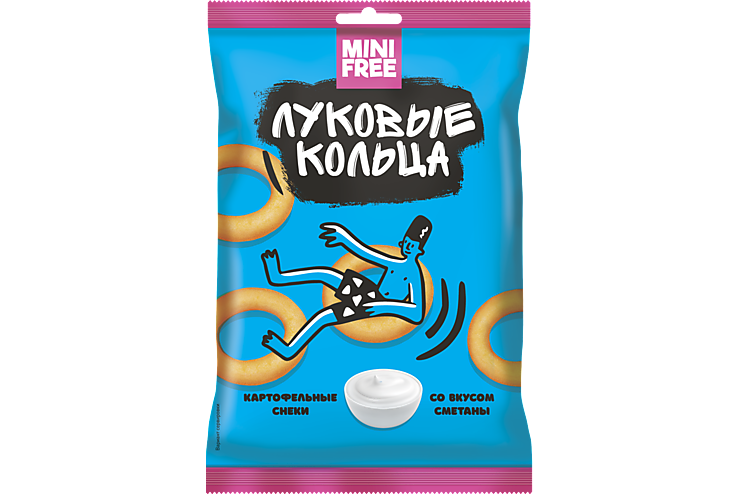 Луковые кольца «Mini Free» со вкусом сметаны, 45 г Луковые кольца «Mini Free» со вкусом сметаны, 45 г