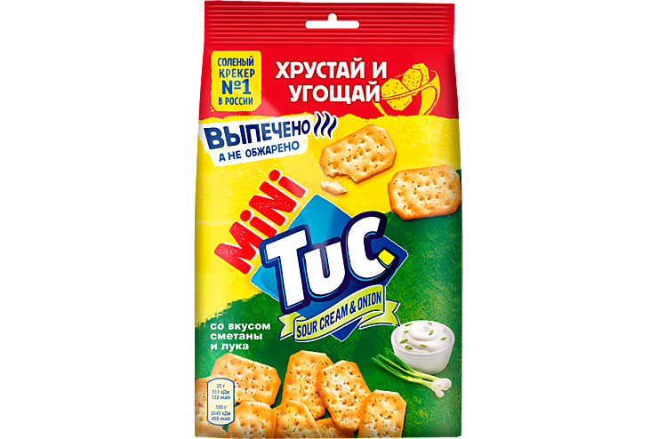 Крекер «Tuc» мини, сметана и лук, 100 г – купить по приятной цене с ...
