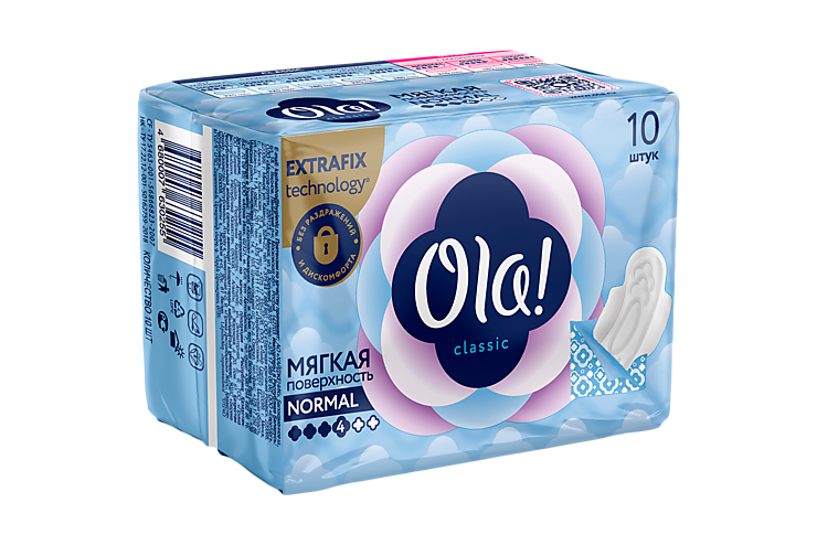 Прокладки «Ola!» Classic Wings Normal, 10шт Прокладки «Ola!» Classic Wings Normal, 10шт