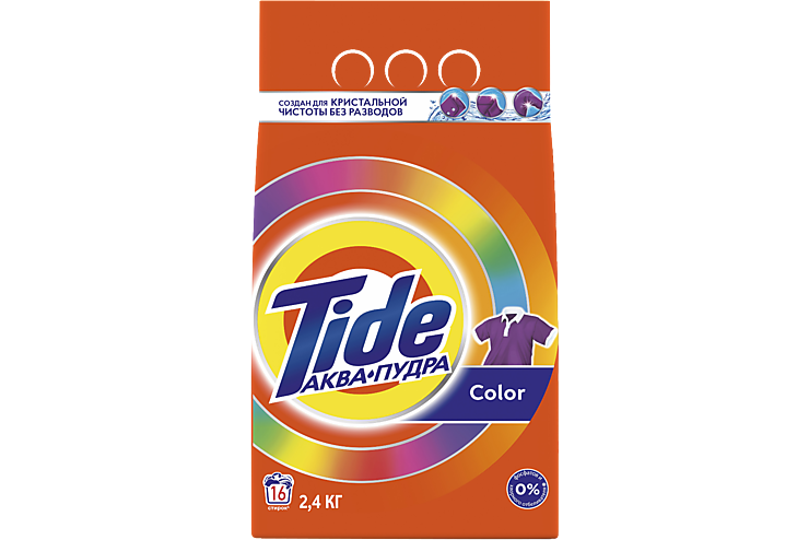 Стиральный порошок «Tide» автомат Color, 2,4 кг