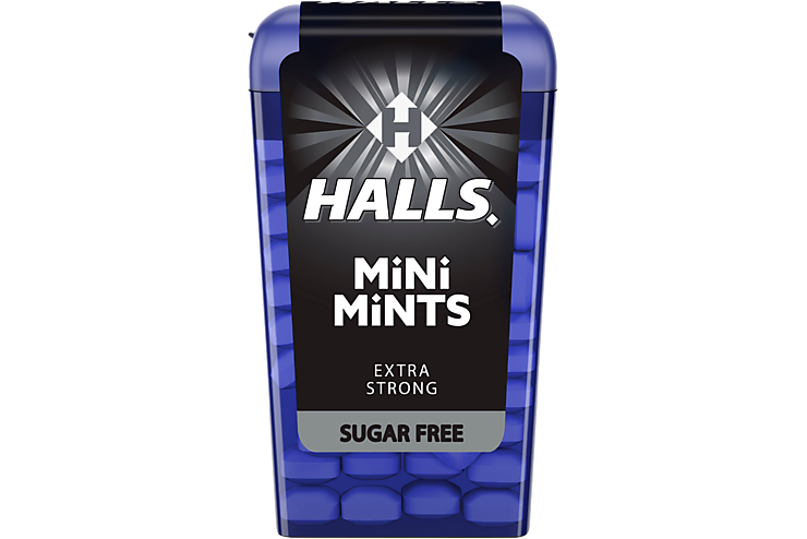 Освежающие конфеты «Halls» Mini Mints Extra strong без сахара, 12,5 г