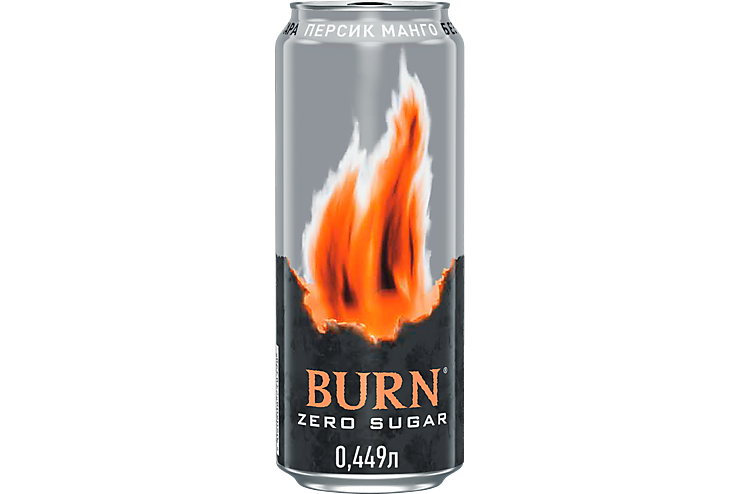 Энергетический напиток «Burn» Персик-манго, 449 мл