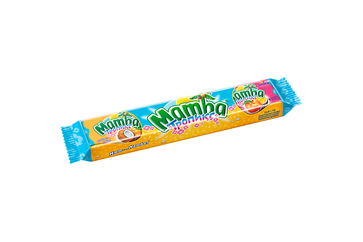 Жевательные конфеты «Mamba» Тропикс, 79,5 г