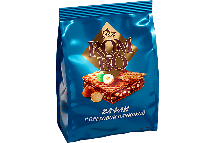 Вафли «Rombo» с ореховой начинкой, 200 г