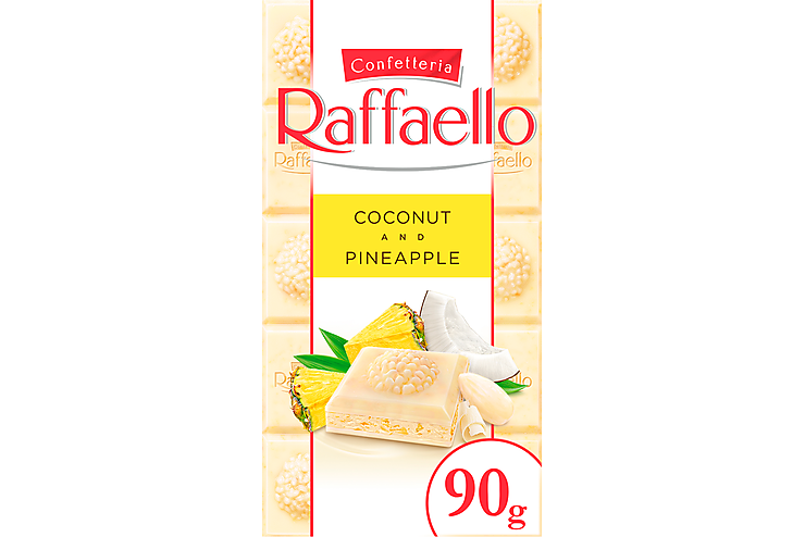 Белый шоколад «Raffaello» Кокос и ананас, 90 г