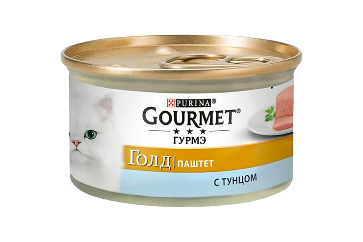Паштет для кошек «Gourmet Gold» с тунцом, 85 г