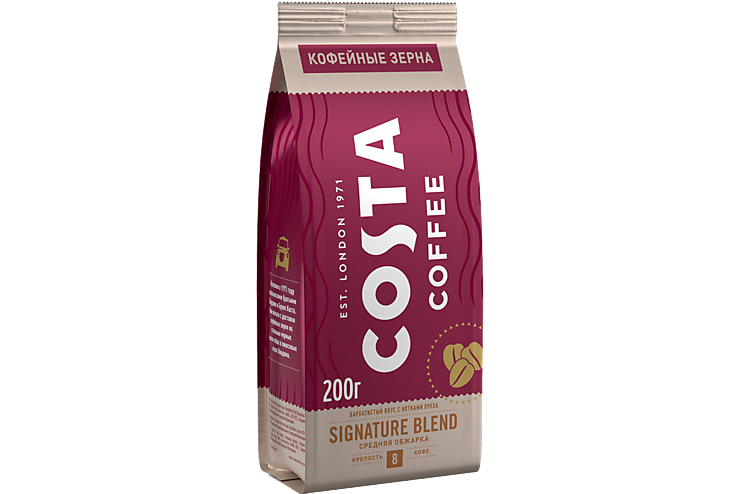 Кофе «Costa coffee» Signature Blend в зернах, 200 г