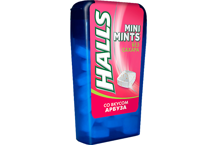 Освежающие конфеты «Halls» Mini Mints со вкусом арбуза, 12,5 г