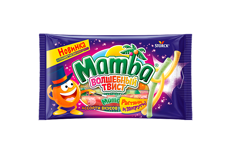 Жевательные конфеты «Mamba» Волшебный твист, 70 г