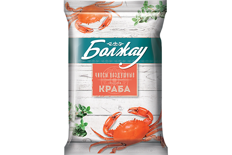 Чипсы «Болжау» со вкусом краба, 45 г – купить по приятной цене с ...