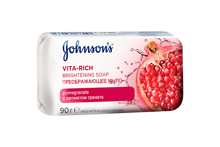 Мыло «Johnson's» Преображающее с ароматом граната, 90 г Мыло «Johnson's» Преображающее с ароматом граната, 90 г