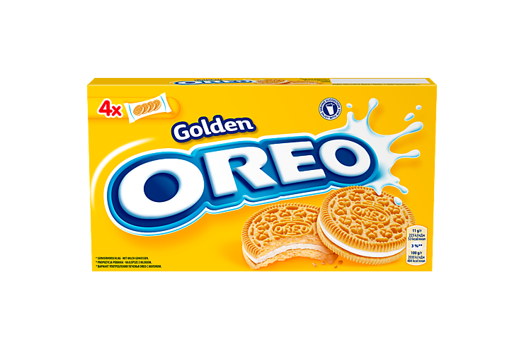 Печенье «Oreo» GOLDEN с ванильным вкусом, 176 г – купить по приятной цене с  доставкой на дом в интернет-магазине Ярче Плюс