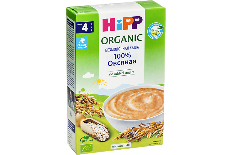 Каша «Hipp Organic» 100% Овсянка, 200 г