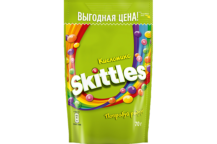 Драже фруктовые «Skittles» Кисломикс, 70 г Драже фруктовые «Skittles» Кисломикс, 70 г