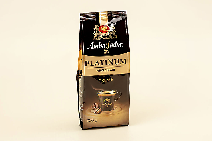 Кофе «Ambassador» Platinum Crema в зернах, 200 г – купить по приятной ...