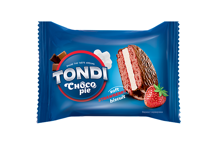 Choco Pie «Tondi» Клубничный, 30 г