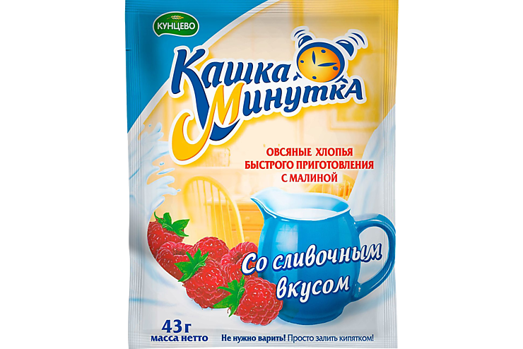 Кашка «Минутка» Малина со сливками, 43 г – купить по приятной цене с ...