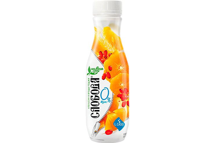 Биойогурт питьевой «Слобода» с апельсином и ягодами годжи, 260 г