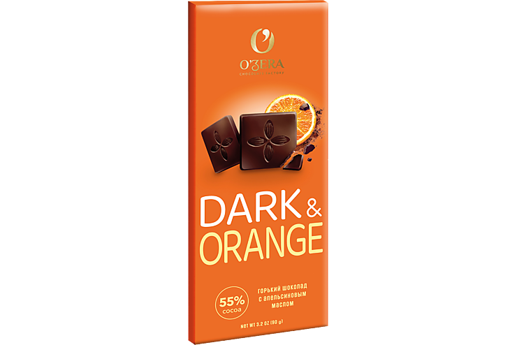 Шоколад горький «O'Zera» Dark&Orange, 90 г Шоколад горький «O'Zera» Dark&Orange, 90 г
