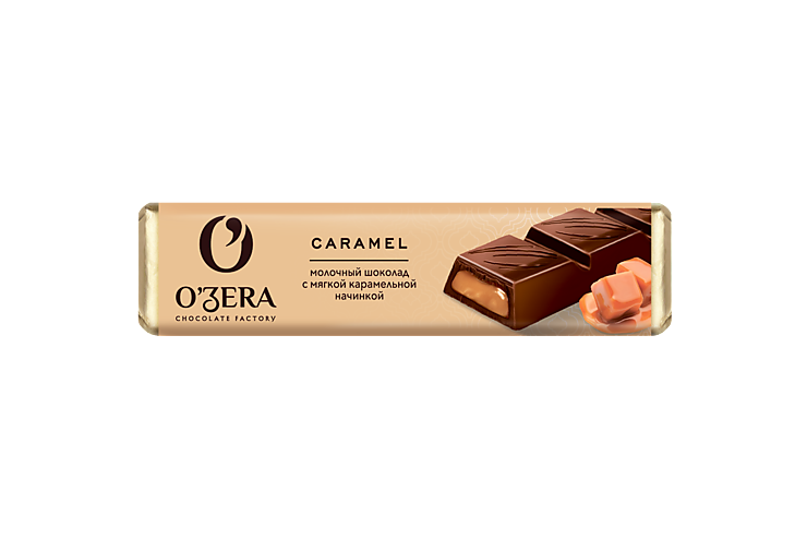 Батончик «O'Zera» шоколадный с карамельной начинкой, 50 г