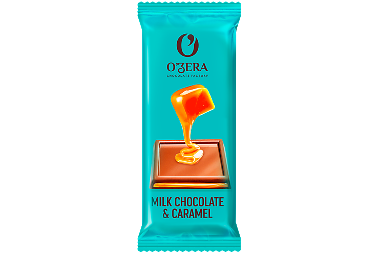 Тонкий шоколад «O'Zera» Milk & Caramel, 24 г