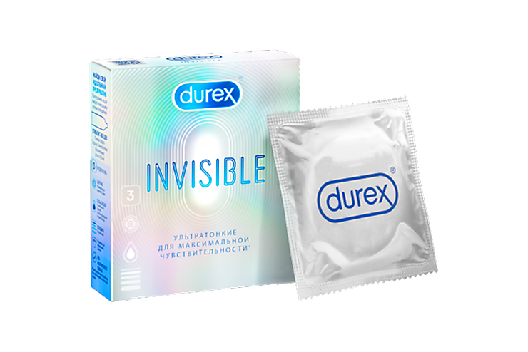 Презервативы «Durex» Invisible №3
