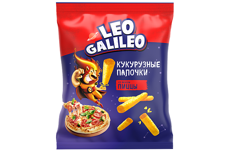 Кукурузные палочки «Leo Galileo» со вкусом пиццы, 45 г