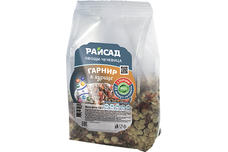 Гарнир «Райсад» «К курице», овощи-чечевица, 125 г – купить по приятной ...