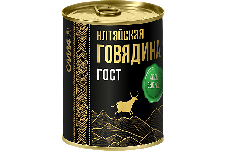 Говядина тушеная «Сила» Алтайская, 338 г – купить по приятной цене с ...