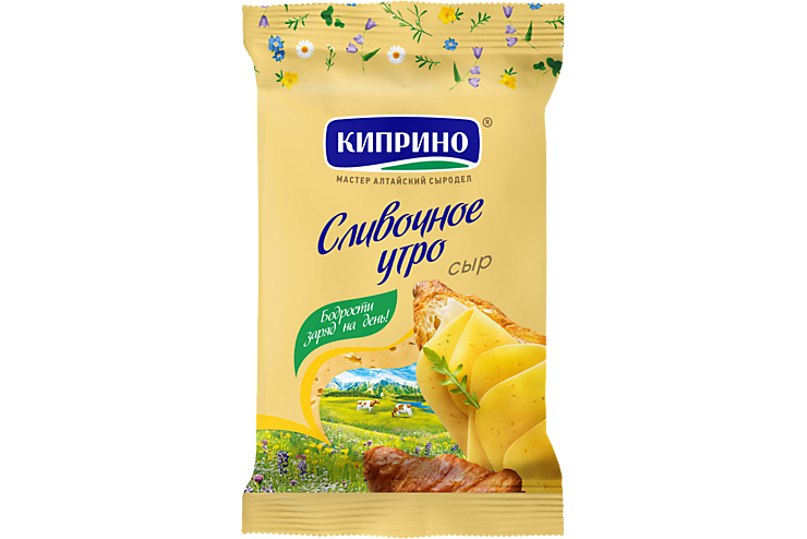 Сыр 50% «Киприно» Сливочное утро, 180 г – купить по приятной цене с ...
