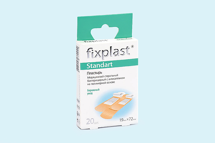 Пластырь «Fixplast» Standart, 20шт